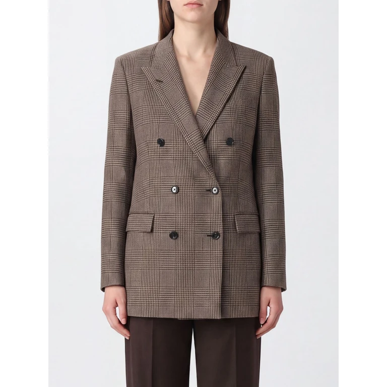 Houndstooth Wool and Cashmere Double-Breasted Blazer (JJASMINE10BL30038M1140)
