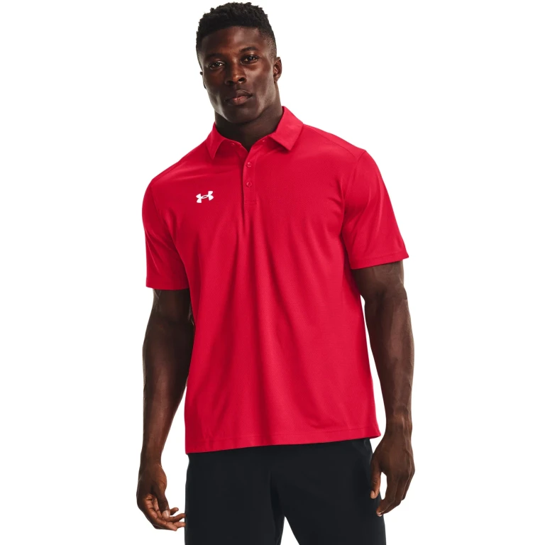 Mens UA Tech Polo - Red/White