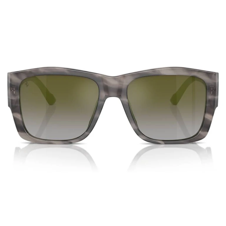 Gradient Green Mirror Square Unisex Sunglasses FH2003U 710/9J 56