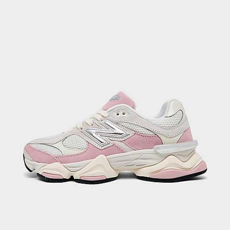 Women's 9060 Casual Shoes in White/Pink Chalk Size: 5.5