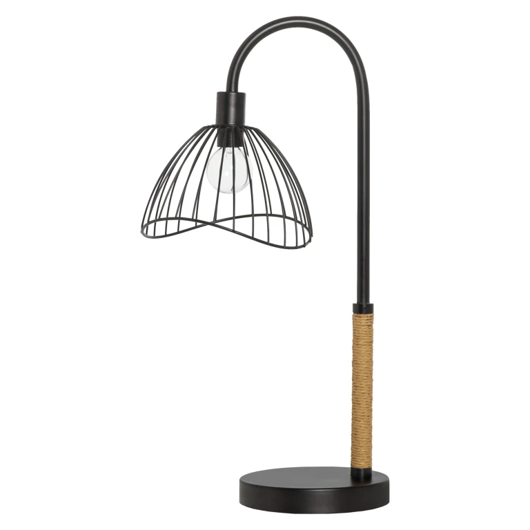 20.5" H Brigitte Candlestick Base Dome Shade Table Lamp