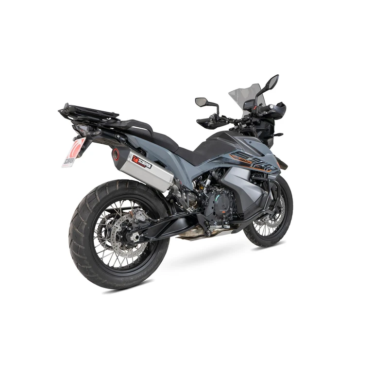 RKT93SEO - Scorpion Serket Parallel Stainless Steel Slip-On Exhaust - KTM Adventure 890 / 890 R 2021 - 2022