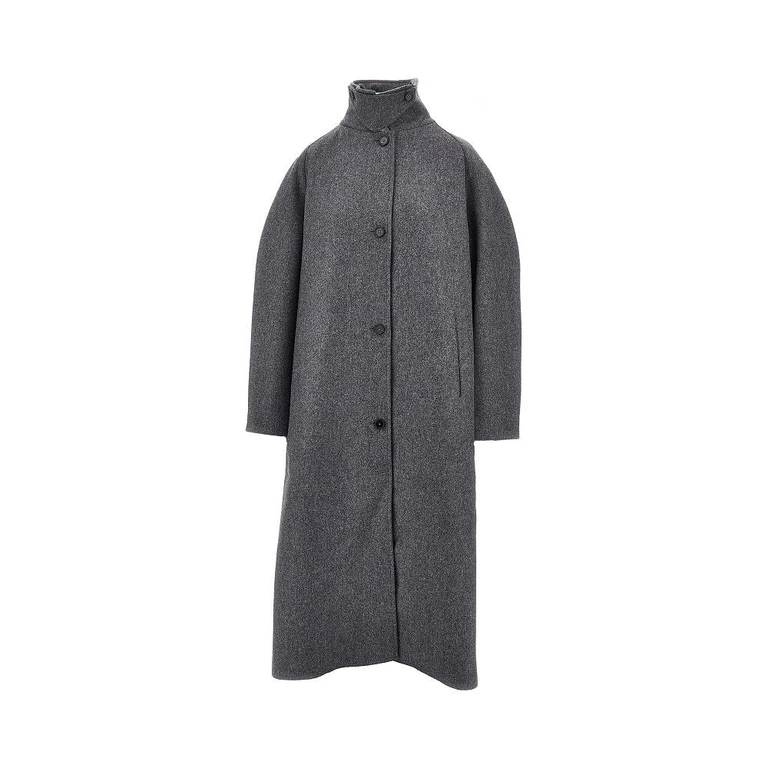 Double wool oversized coat Woman 40