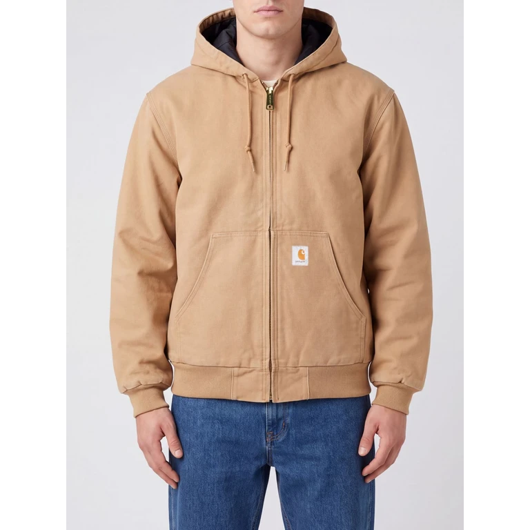 OG Active Cotton Bomber Jacket with Hood and Kangaroo Pocket (I0375843TF4O)