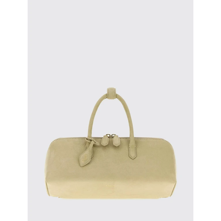 Delta Handbag in Nubuck with Double Handle and Logo Charm (AA1L1015CA214605)