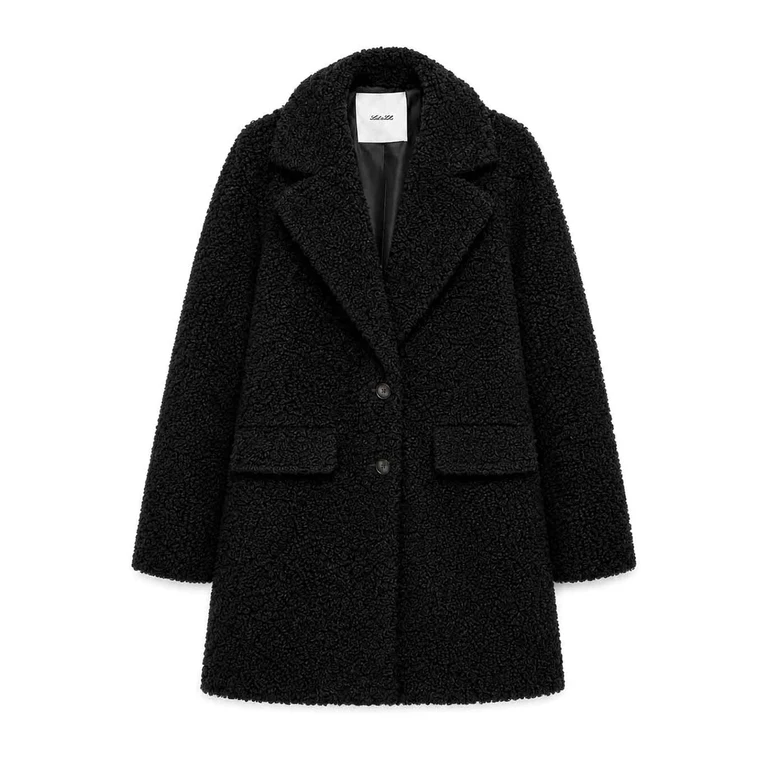 Manteau Au Genou - Noir (LL4586NERO)