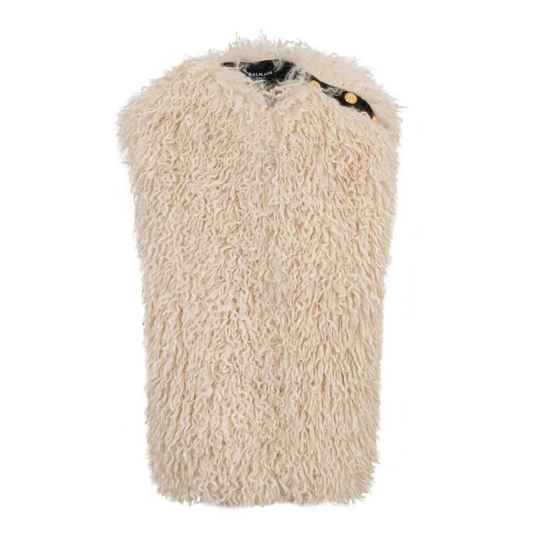 Balmain Gilet - Crème (BZ2B12H0081102OR)