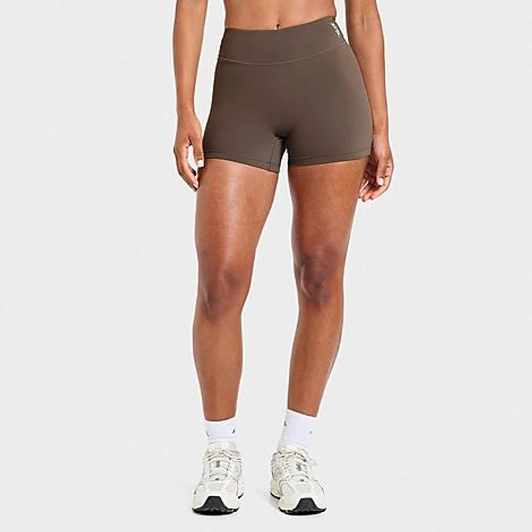 Women's Physique Shorts in Brown Size: XS