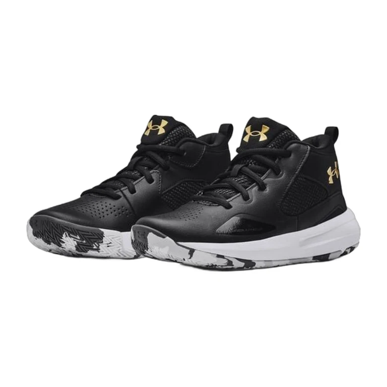 Kids' Lockdown 5 Basketball Shoes - Black / White