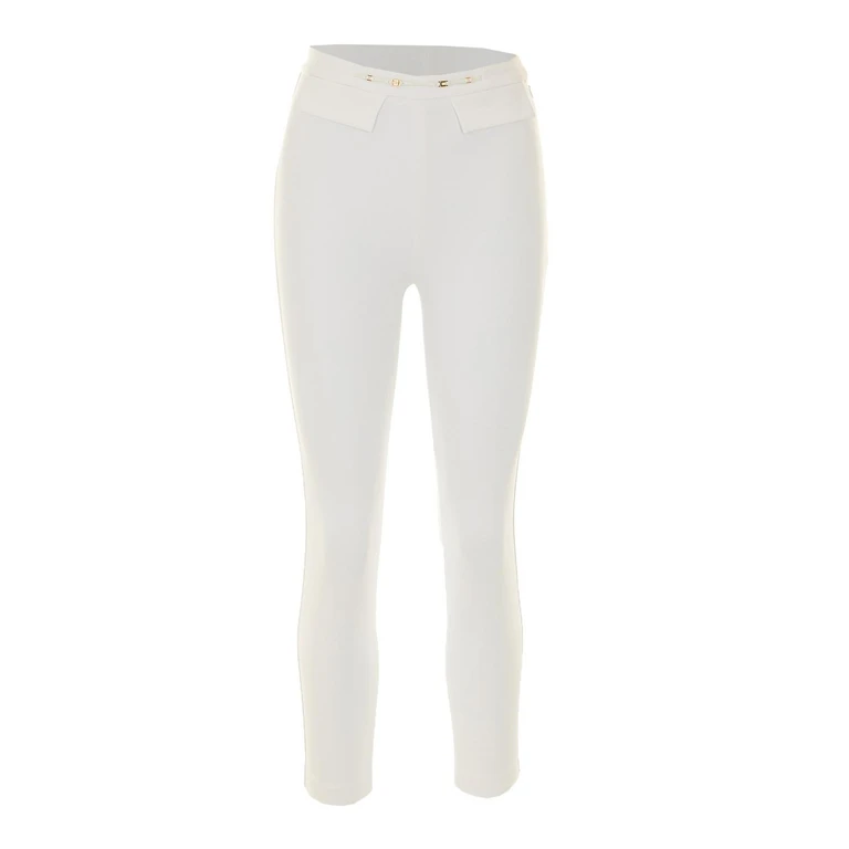 Elisabetta Franchi Pantalons Décontractés - Blanc (PA19566E2360)