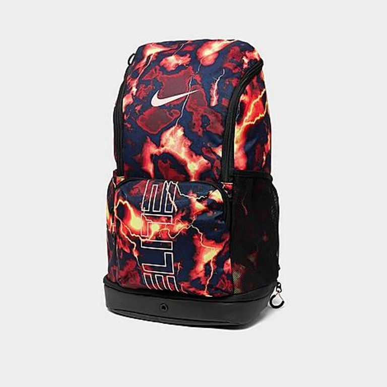 Hoops Elite Basketball Backpack (32L) in Crimson Thunder