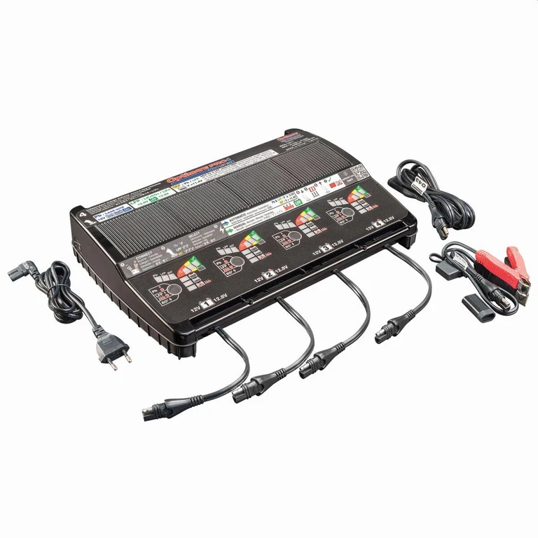 TM670VDE - Tecmate OptiMate Pro-4 DUO Battery Charger For 4 Batteries