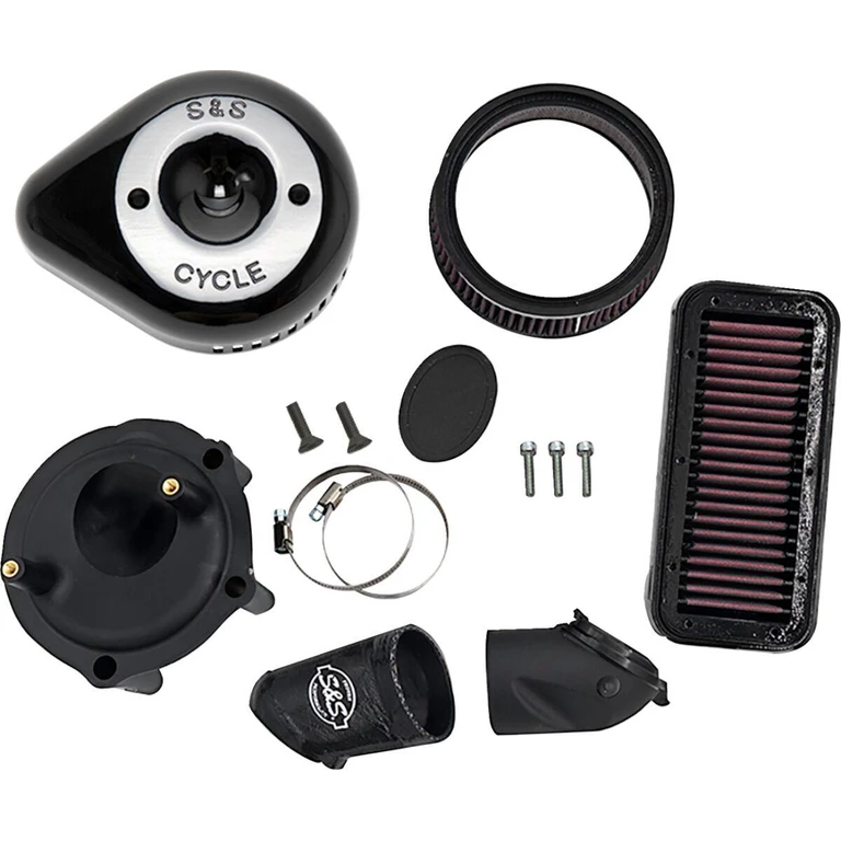 170-0777 - S&S Cycle Stealth Air Cleaner Kit with Cover For Indian Challenger 108 ABS 2020-2025 - Black