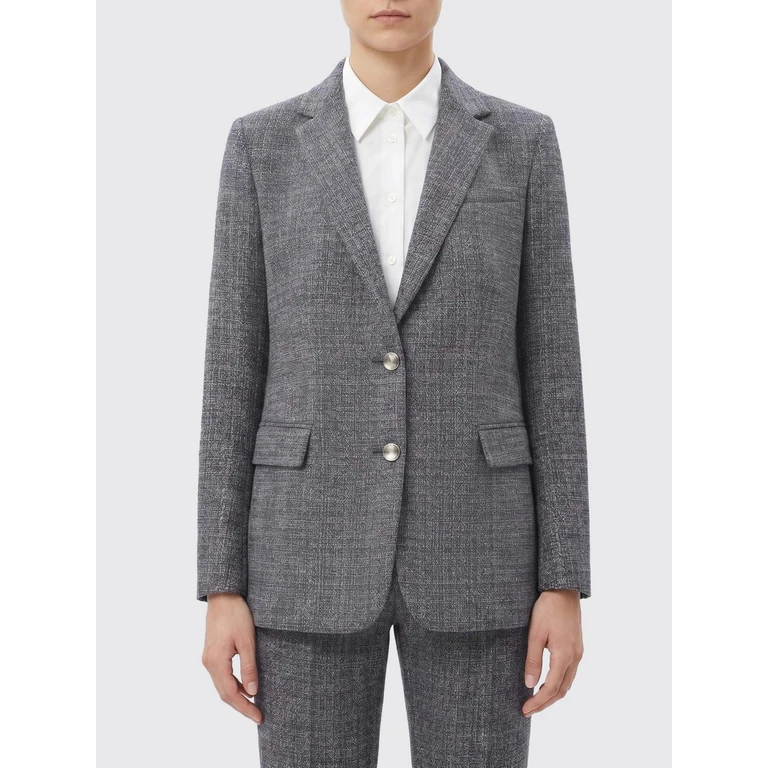 Single-Breasted Blazer in Virgin Wool with Flap Pockets (GCD216F168D983VR2)
