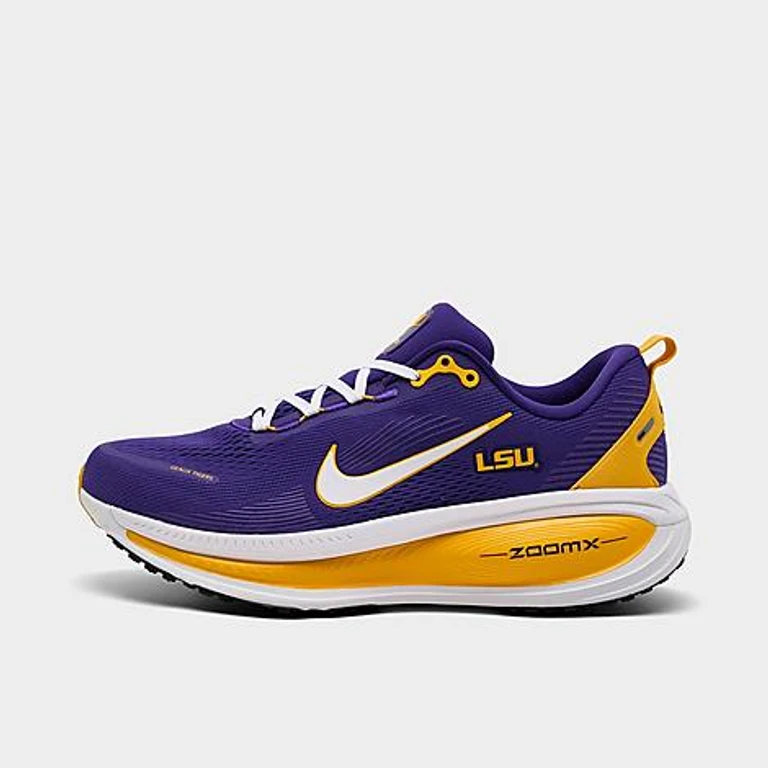 Men's Vomero 18 LSU Tigers Running Shoes in Court Purple/White/University Gold Size: 8.5