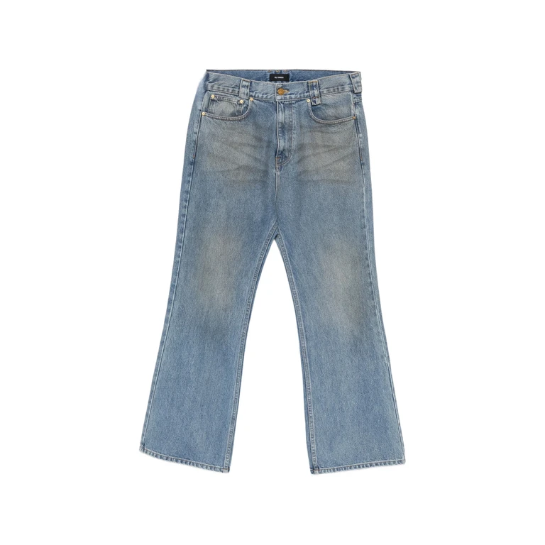 Faded Wide-leg Jeans
