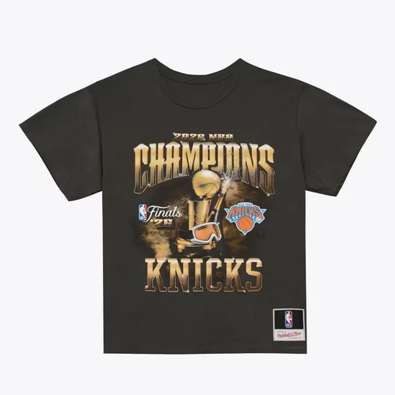 New York Knicks 2026 NBA Champions Finals Mens T-Shirt - Black