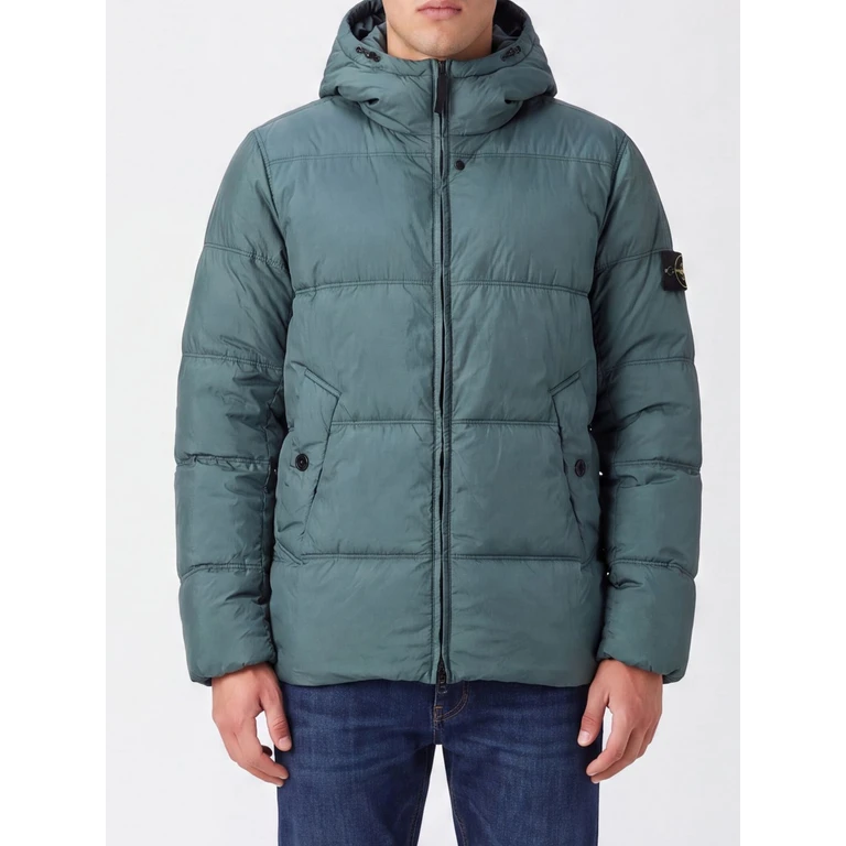 Waterproof Nylon Puffer Jacket with Hood and Compass Logo (4100037S0A23V002B)