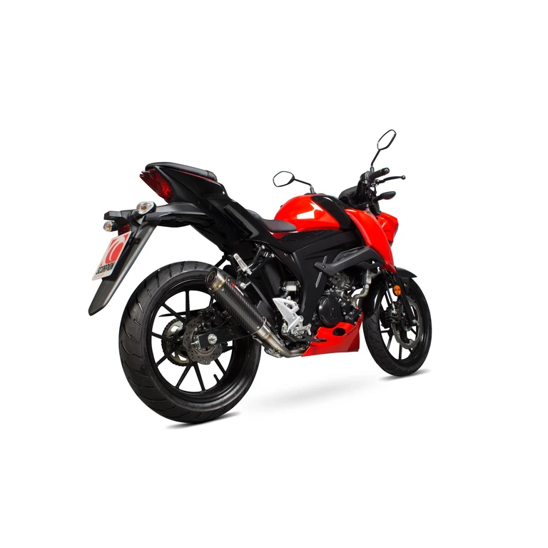 SI1013CEM - Scorpion RP-1 GP Full System Carbon Fibre Exhaust - Suzuki GSX-S 125 2017 - 2018