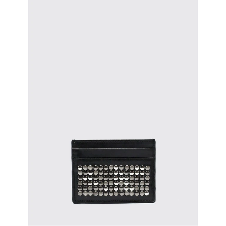 Cow Leather Card Holder with Contrast Embroidery (26SHTPF002BLACK)
