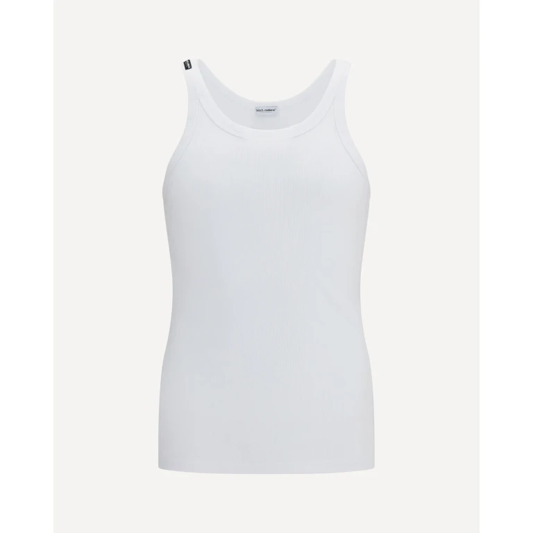 Marcello ribbed cotton Tank Top Male 4