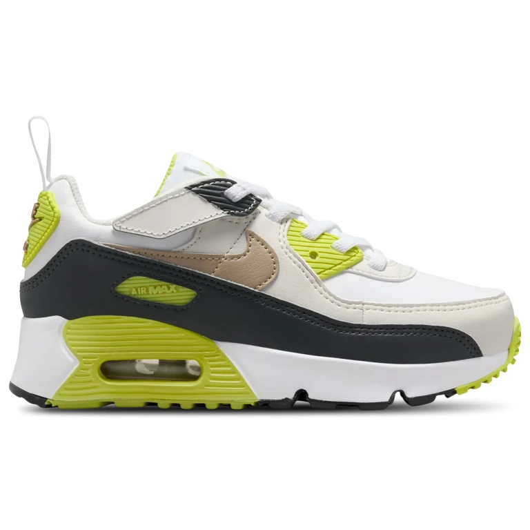 Preschool Air Max 90 EasyOn - White/Cyber/Dark
