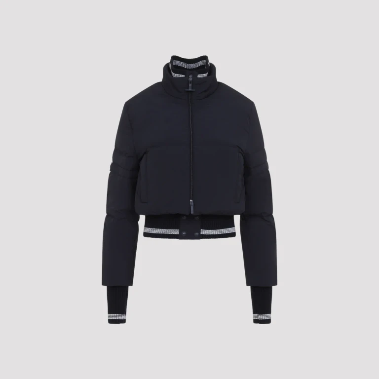 cropped Downfilled Front Zip Jacket
