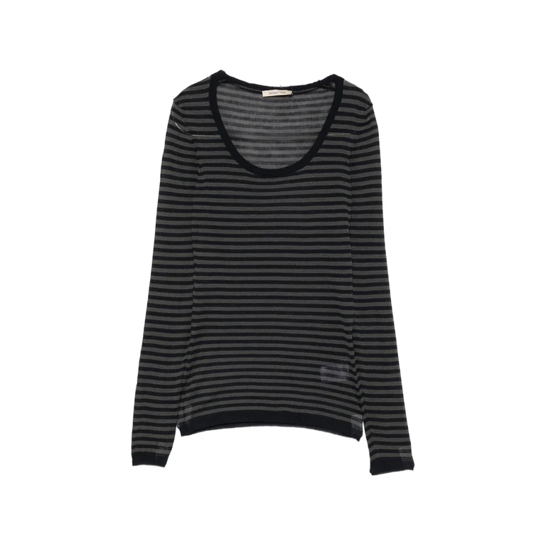 Garul Striped Scoop-neck Sweater
