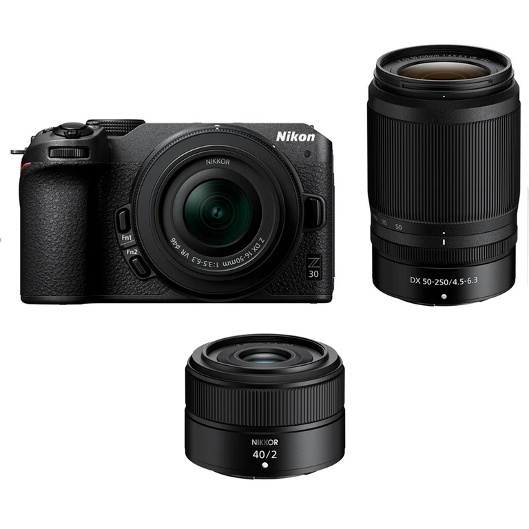 Z30 Mirrorless Camera with Z DX 16-50mm and Z DX 50-250mm Lenses