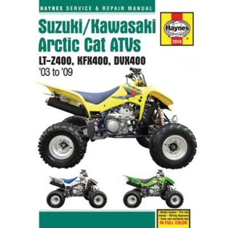 9781563929106 - Haynes Service Manual For Arctic Cat Textron 400 2X4 2007-2008