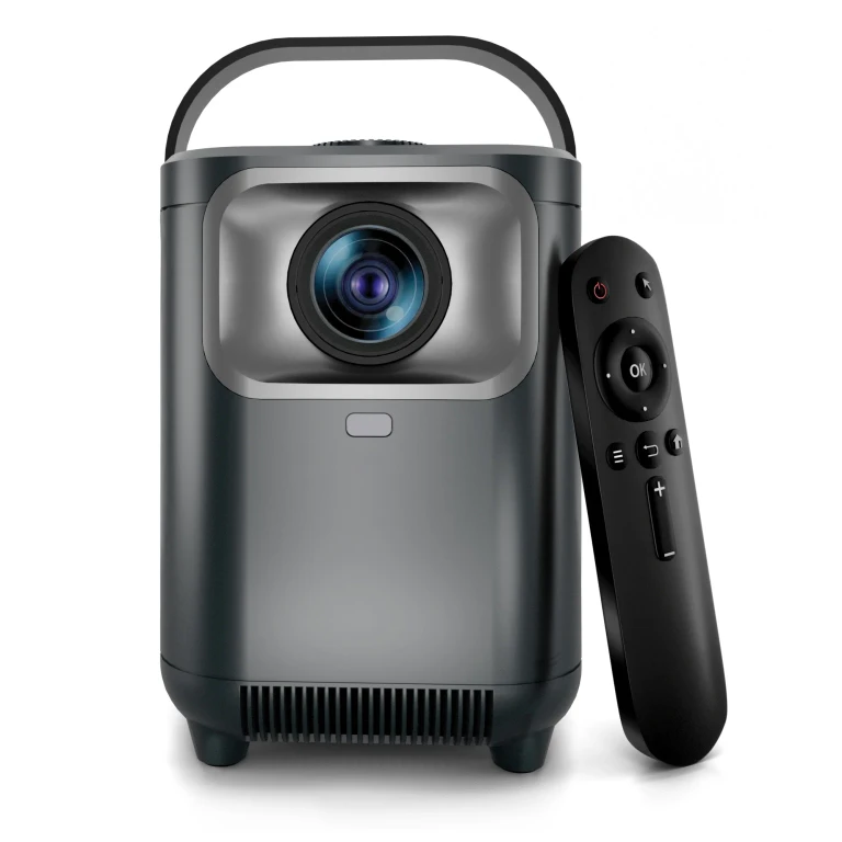 Portable Mini Projector - 720P HD Smart Projector with Wi-Fi, Streaming Apps & up to 200" Display