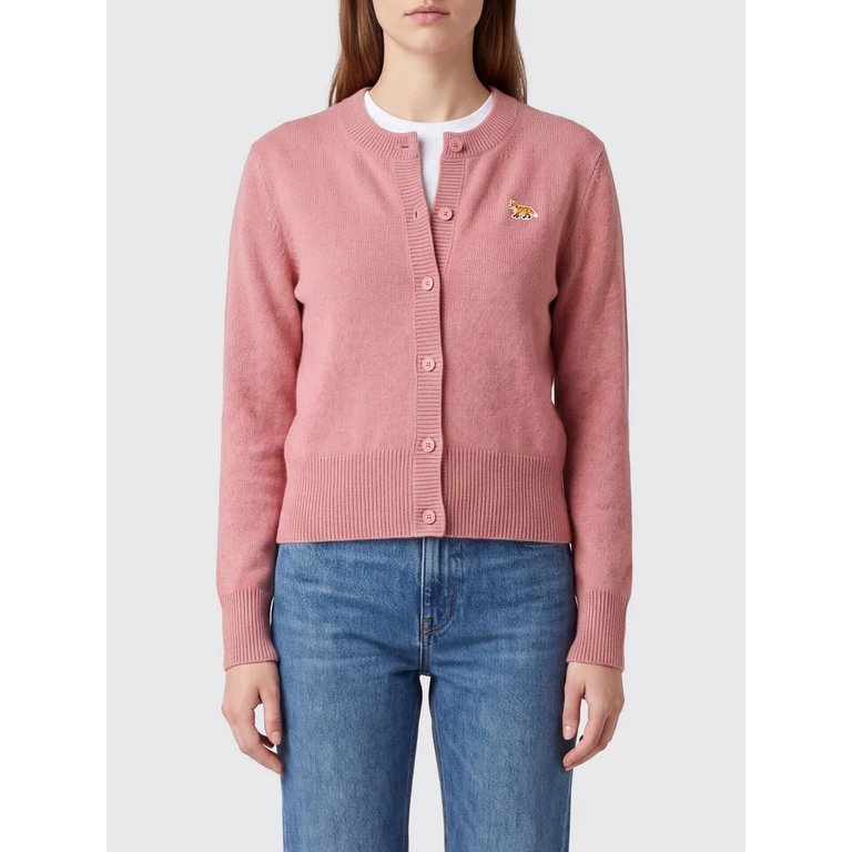 Cardigan en laine mérinos Maison Kitsuné Chillax Fox Logo Patch