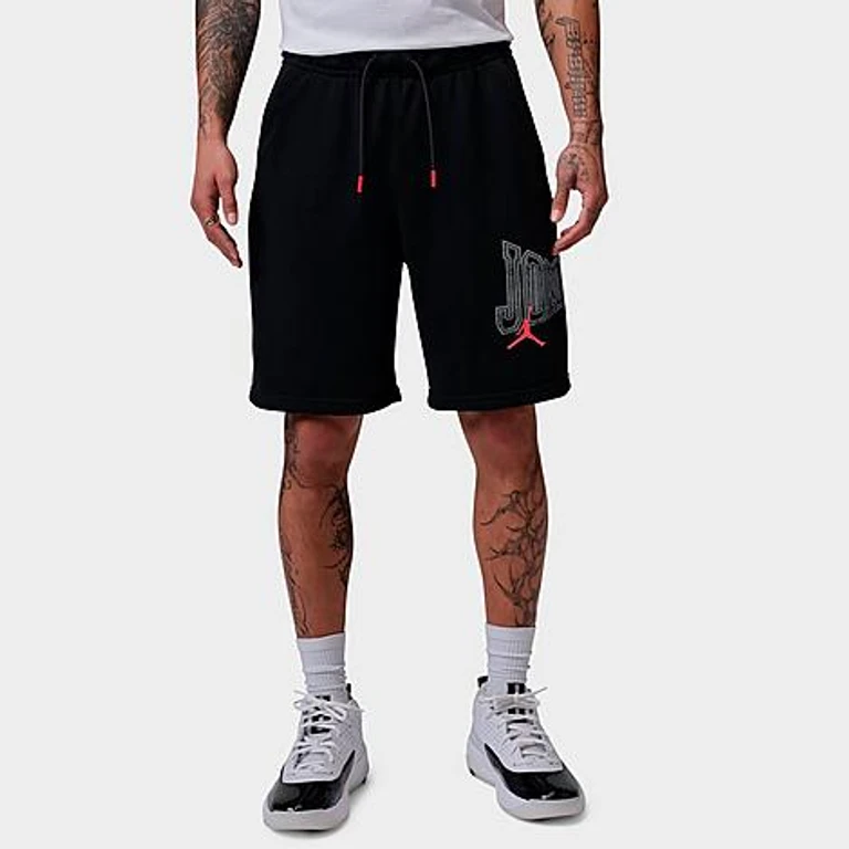 Men's M J BRK GFX 9 LB SHRT in black/infrared 23 Size: XS