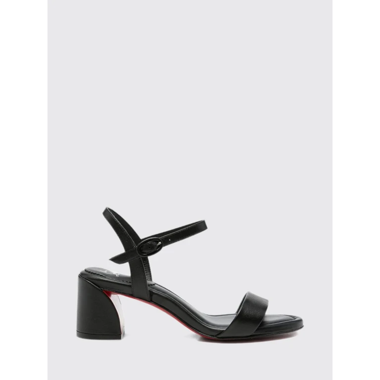 Miss Jane Nappa Leather Mid-Heel Sandals with Strap (3260390B439)