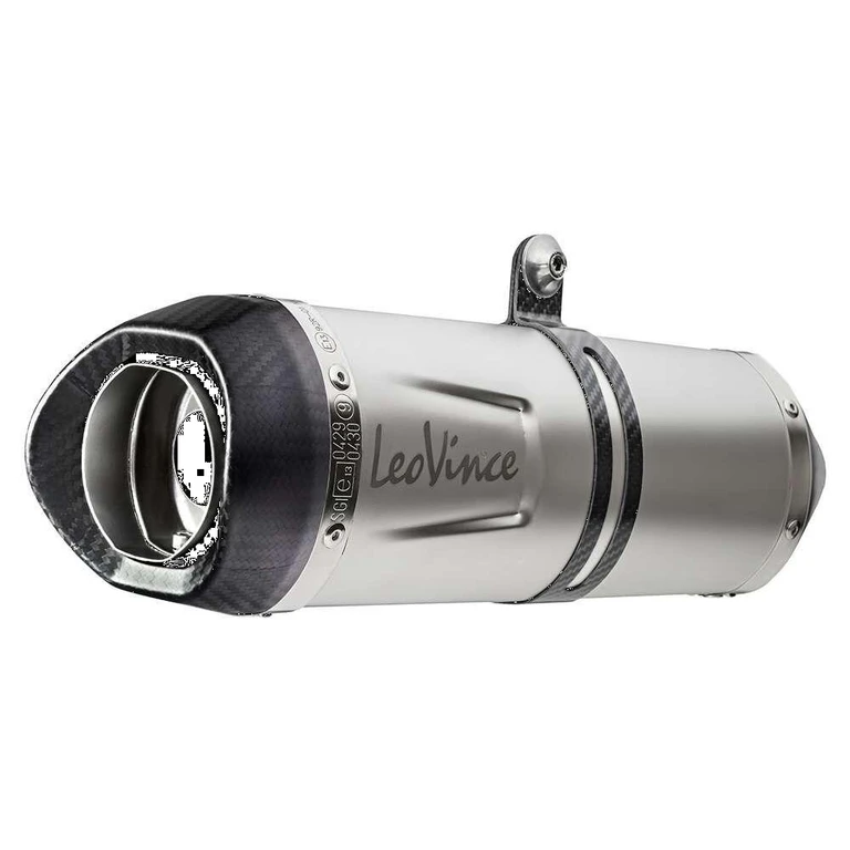 14379EKN - LeoVince LV One Evo Stainless Steel Full Exhaust System For Kawasaki KLE 650 ABS 2021-2026
