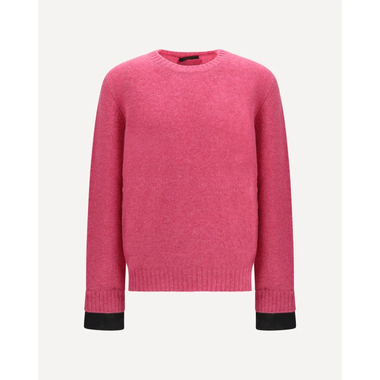 Shetland wool crewneck Sweater Male 50
