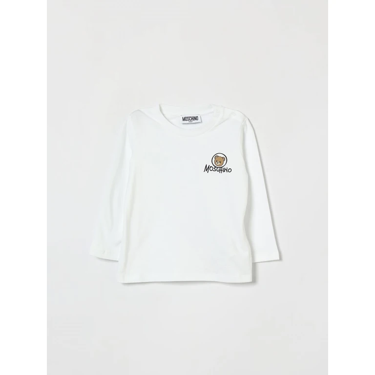 Boy's Long-Sleeved Cotton T-Shirt with Teddy Bear Print (MRO014LAA3410101)