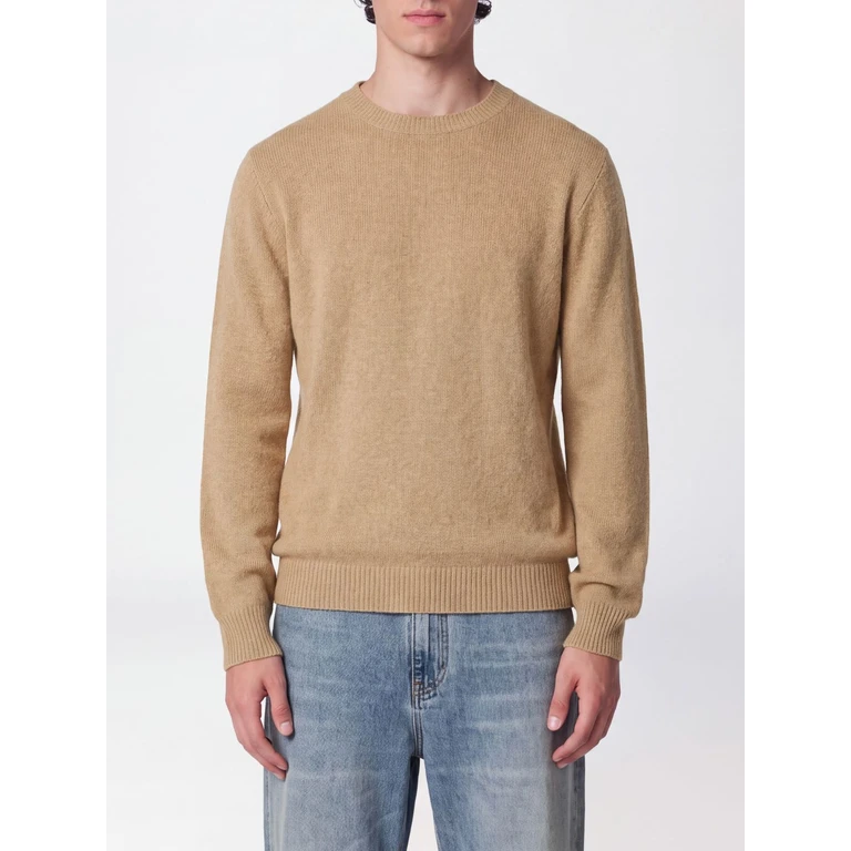 Pure Wool Crewneck Jumper with Ribbed Edges (263MYB4000105)