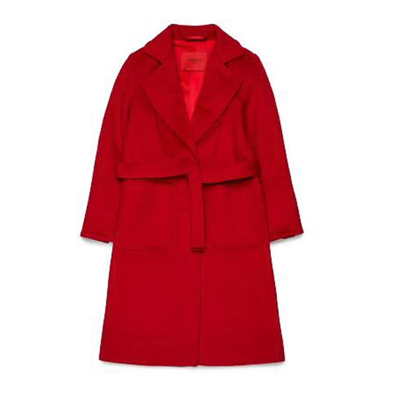 Manteau Au Genou - Rouge (MX0001MX052MX400)