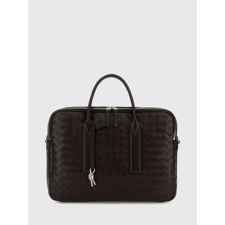 Getaway Intrecciato Calfskin Briefcase with Knot Charm Detail (766361V2HL12145)