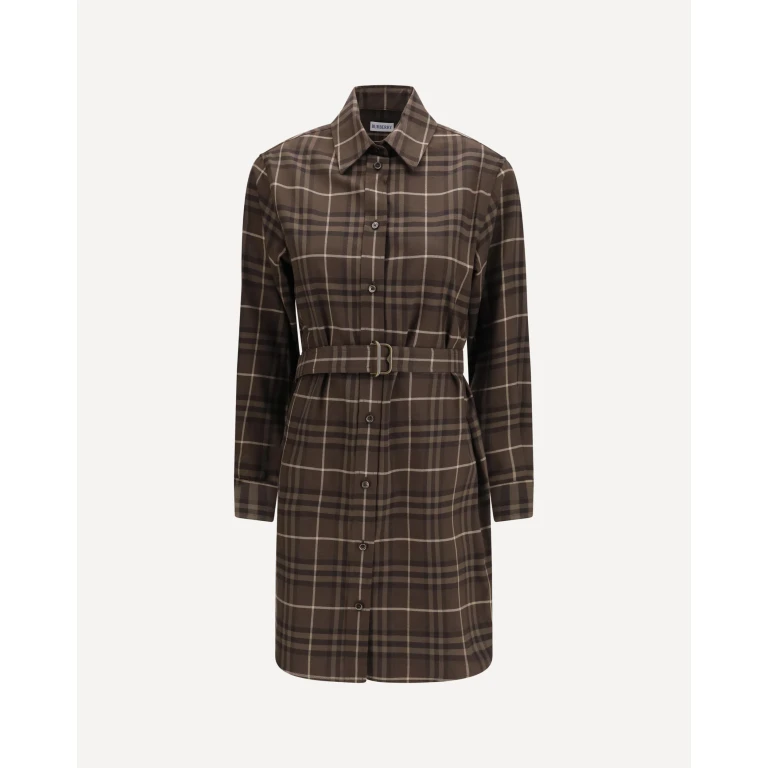 Check cotton shirt Dress Female 6