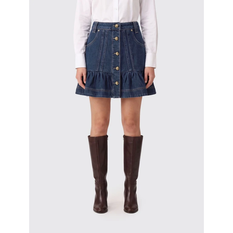 Skirt Woman color Blue (374736L0034)