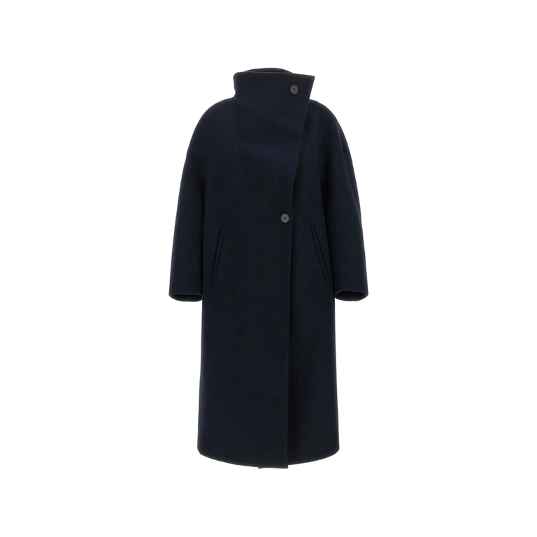 Scott Asymmetrical High-neck Coat