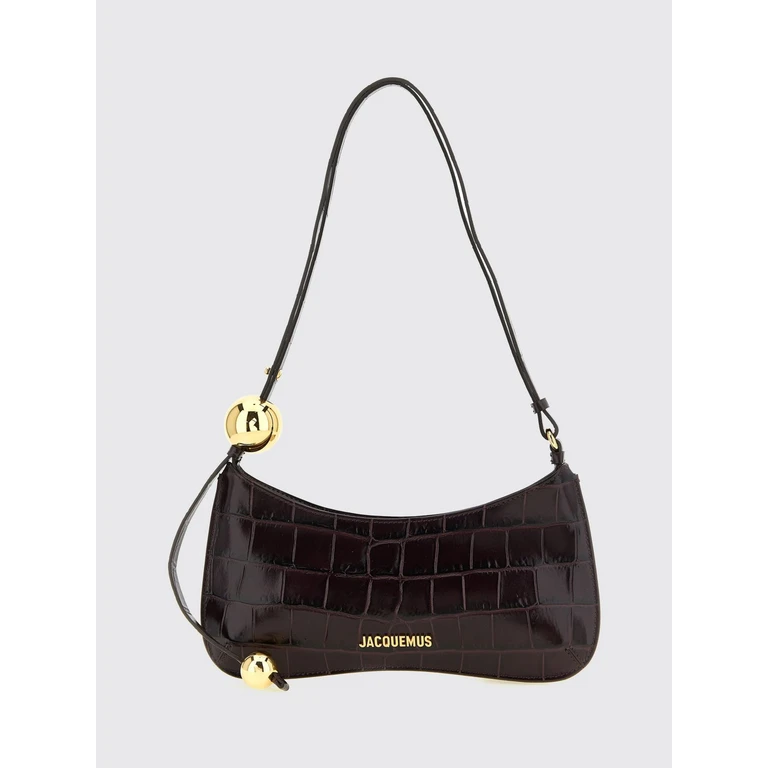 Le Bisou Perle Shoulder Bag in Croc-Effect Calfskin Leather (BAW00057AC07A20495)