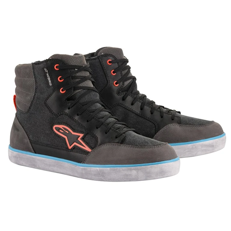 21263 - Alpinestars J-6 Waterproof Boots Black/Anth/Blu 48