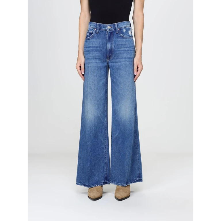 The Ditcher Roller High-Waisted Wide Leg Jeans in Denim (109251724TUM)
