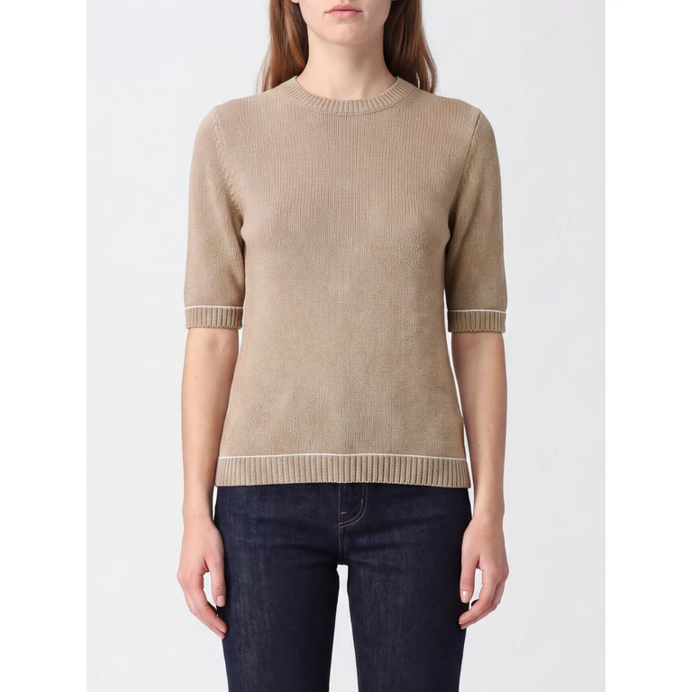Slim Fit Wool, Silk and Cashmere Jumper with Short Sleeves (MAD216F038M270VR4)