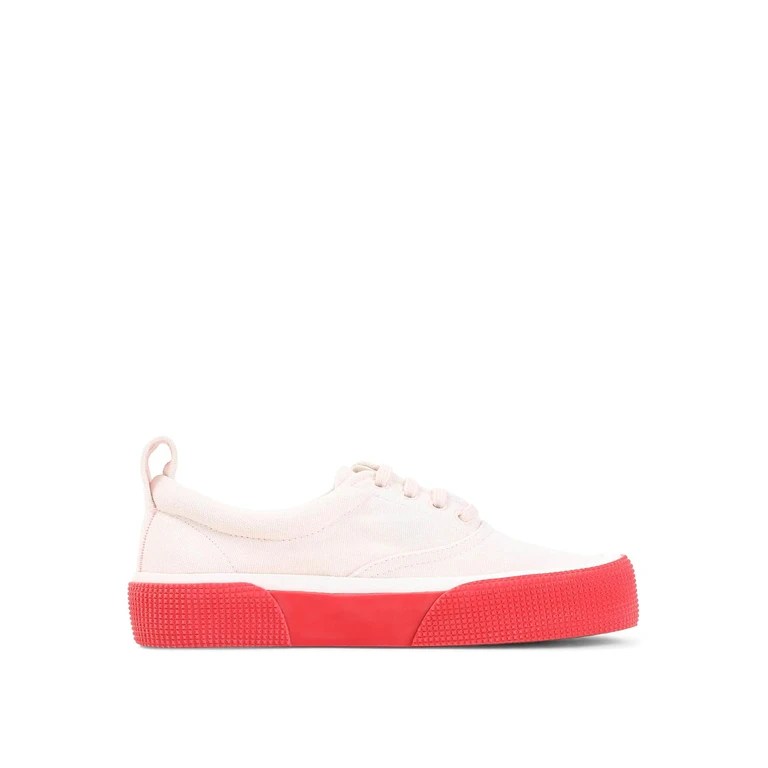 Baskets Phoebe Philo Primosole en toile rose rouge