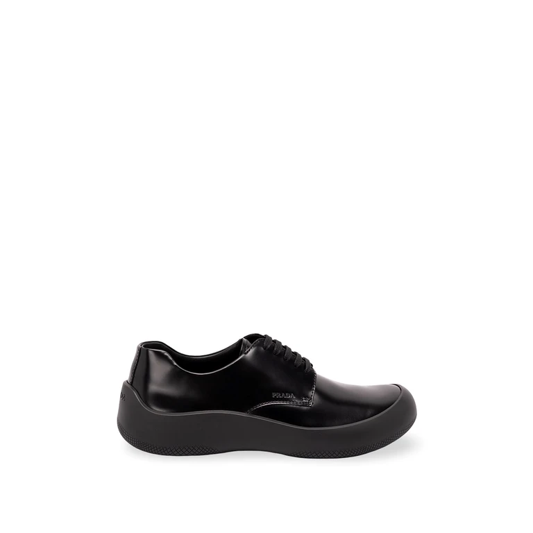 Brushed Leather Laced Shoes