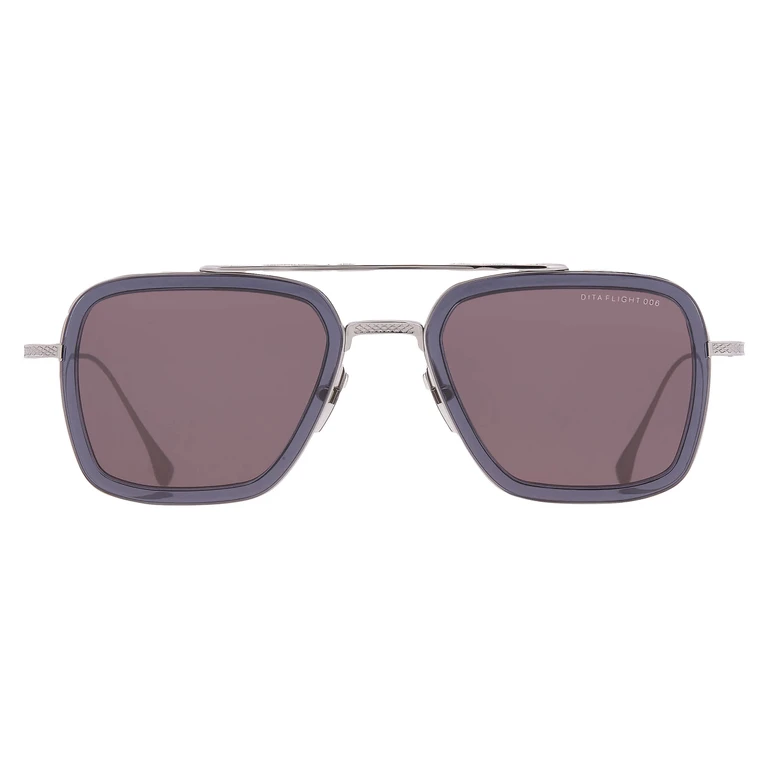 FLIGHT.006 Grey Mirror Navigator Mens Sunglasses 7806-G 52